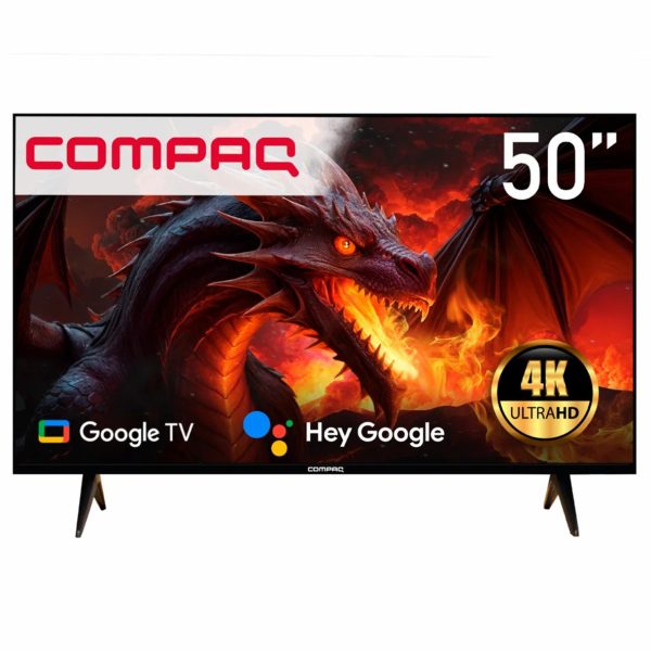 PANTALLA 50″ SMART TV 4K COMPAQ QLG50EUHD